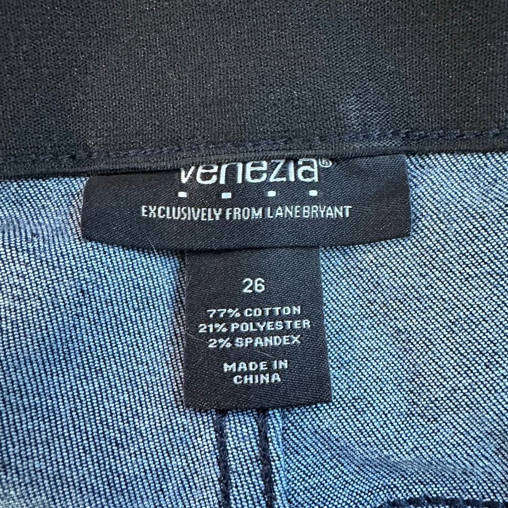 Venezia Lane Bryant Jeans Womens 26 Dark Wash Bootcut Stretch Comfort Waist - Picture 2 of 4